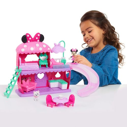 בית משחק 2 קומות עם מגלשה ושלל אביזרי משחק - מיני מאוס