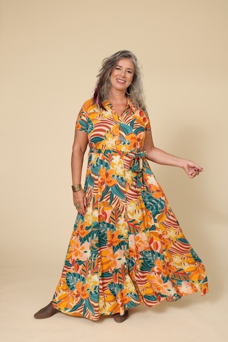 שמלת איגי שרוול קצר plus size