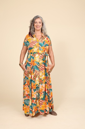 שמלת איגי שרוול קצר plus size