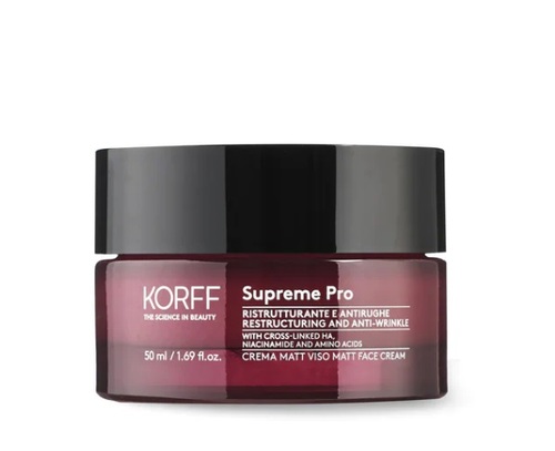 קורף קרם פנים מאט  להפחתת קמטים Korff Supreme Pro Matt Face Cream 50 ml