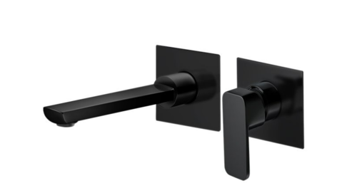 ברזי קיר לכיור אמבטיה פיה ארוכה סדרת רומא שחור מק