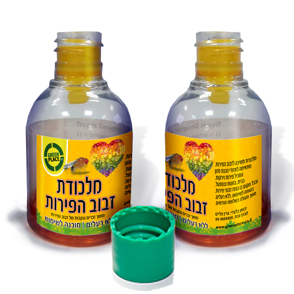 מלכודת ביתית לניטור ולכידת זבוב הפירות אדום העין