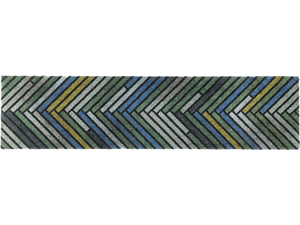 שטיח 30X120 צבעוני פסים גווני ירוק OCEANPATH floor mat