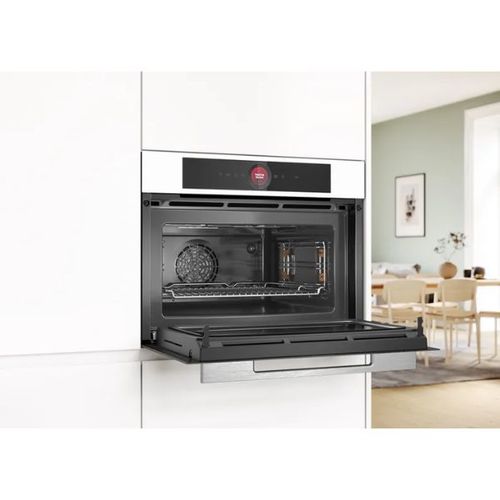 תנור בנוי 45 ליטר משולב מיקרוגל Bosch CMG7241W1 לבן
