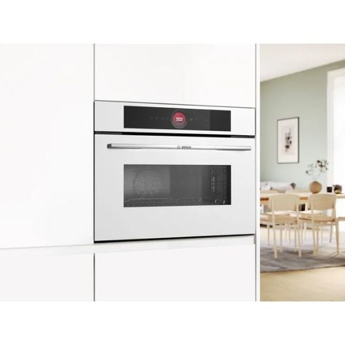 תנור בנוי 45 ליטר משולב מיקרוגל Bosch CMG7241W1 לבן