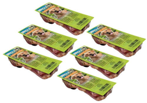 6 יח' במבצע! עצמות חזיר טבעיות לכלב - ענקית לכלבים גדולים 320X6 גרם
