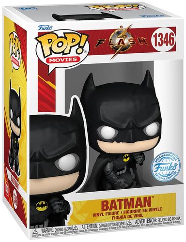 POP Movies:The Flash- Batman Battle-Worn(אקסקלוסיבי מדבקה כסופה) - אריזה פגומה