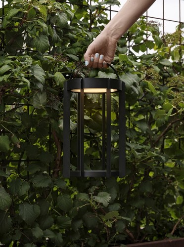 עששית עם תאורת לד Firefly LED - שחור