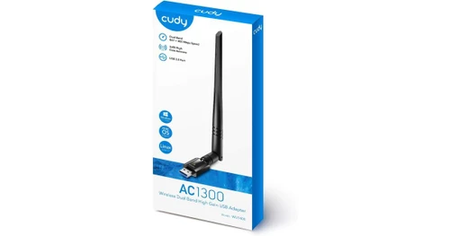 כרטיס רשת אלחוטי עם אנטנה  CUDY AC1300 WU1400 400Mbps/867Mbps