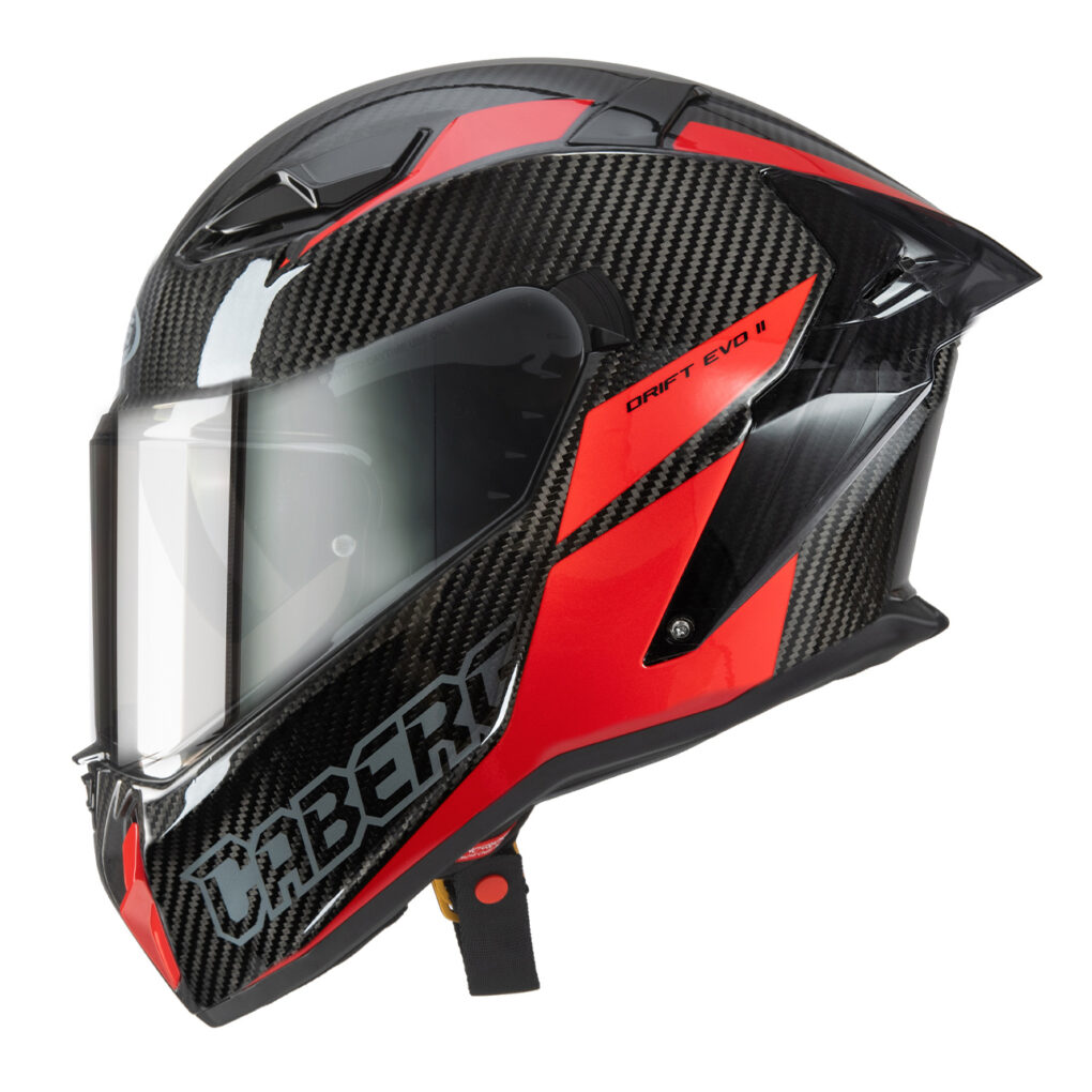 קסדת כביש מלאה קאברג דריפט איבו קרבון 2 CABERG DRIFT EVO CARBON II אדום\קרבון