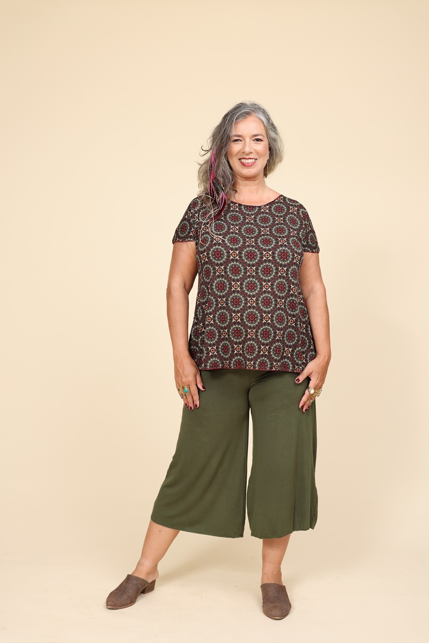 מכנס לייקרה 7/8 plus size