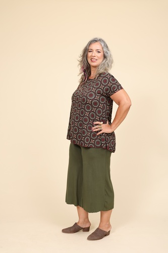 מכנס לייקרה 7/8 plus size
