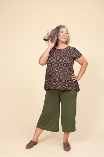 טוניקה סוואלה קצרה  plus size