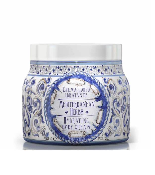 קרם גוף ולחות Rudy Profumi  Mediterranean Herbs  Myrtle And Ginger Moisturizing Body Cream 450 ml 