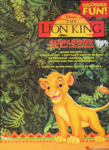 Recorder Fun! The Lion King