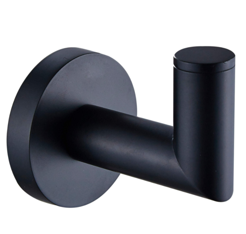 קולב מגבת בודד סדרת קונטור Contour שחור מק