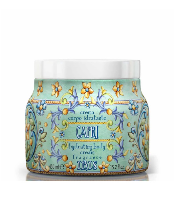 קרם גוף ולחות Rudy Profumi Capri Iris And Ylang  Ylang Moisturizing Body Cream 450 ml   