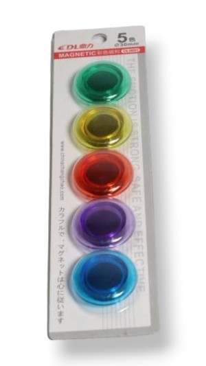 כפתור מגנט צבעוני