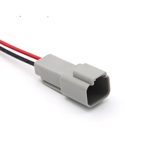 מחבר Deutsch 2P לתעשיית הרכב אטום מים IP67 עם כבל 15סמ בקוטר 0.95ממ
