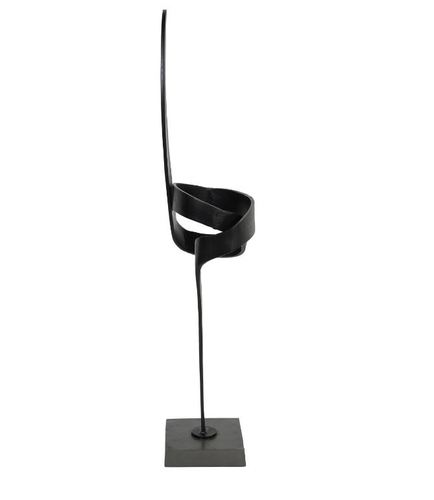  פסל רצפה אבסטרקט אלומיניום שחור Joshua Abstract Sculpture
