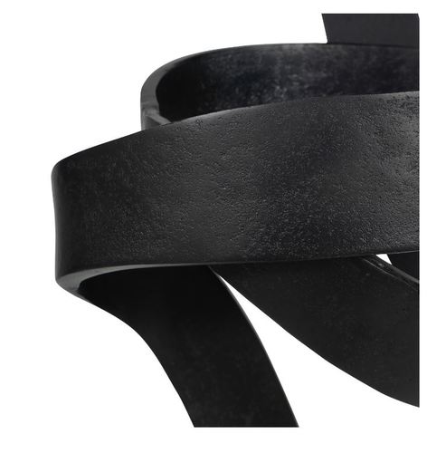  פסל רצפה אבסטרקט אלומיניום שחור Joshua Abstract Sculpture