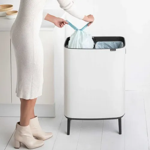 פח טאצ הפרדה ברבנטיה למטבח 60 ליטר - Brabantia לבן פח הפרדה מתוך קולקציית פחי אשפה למטבח (תמונת מוצר) - איכות פרימיום בלתי מתפשרת ואחריות מלאה