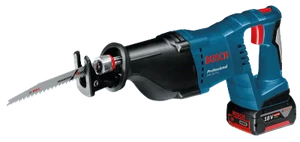 מסור חרב נטען מקצועי 18V כולל 2 סוללות 4AH דגם GSA 18V בוש