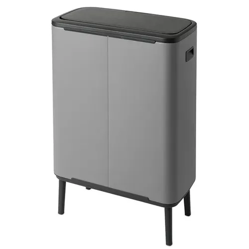 פח טאצ הפרדה ברבנטיה למטבח 60 ליטר - Brabantia בגוון בטון מינרלי פח הפרדה מתוך קולקציית פחי אשפה למטבח (תמונת מוצר) - פריט מעוצב לעיצוב חלל רחצה