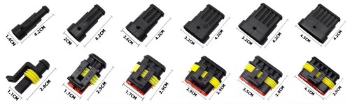 מחבר 1P אטום מים IP67 לתעשיית הרכב 0.75ממ אורך כבל 10סמ