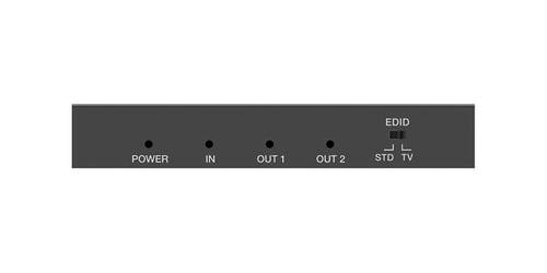 מפצל 1:2 של HDMI 2.0 עם EDID, 18G 4:4:3