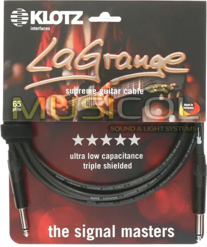 כבל גיטרה יוקרתי באורך 3 מטר LaGrange