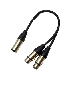 כבל Y פיצול XLR באורך 30 ס"מ