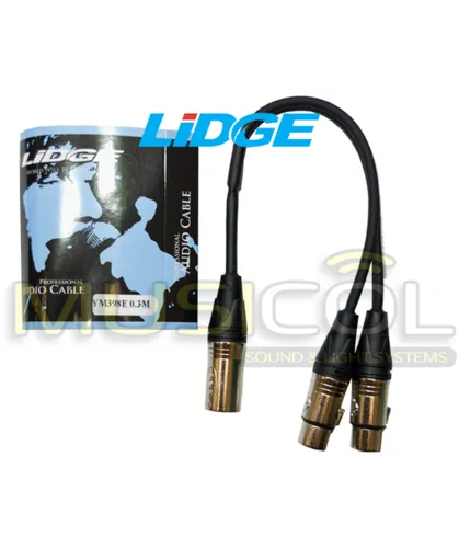 כבל Y פיצול XLR באורך 30 ס
