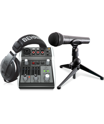 חבילת הקלטה לאולפן PODCASTUDIO-2 USB