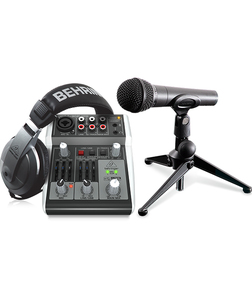 חבילת הקלטה לאולפן PODCASTUDIO-2 USB