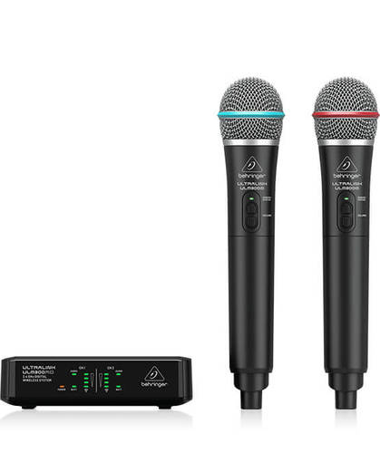 סט אלחוטי כפול 2.4GHz, מיקרופונים ידניים