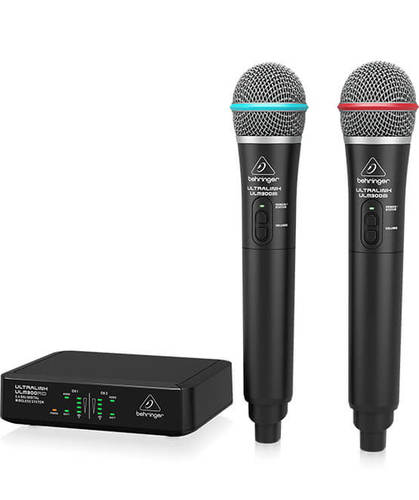 סט אלחוטי כפול 2.4GHz, מיקרופונים ידניים