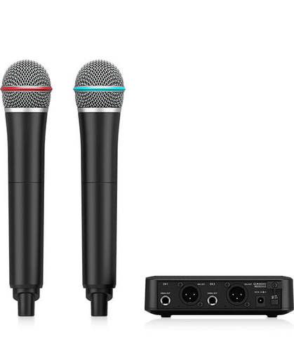 סט אלחוטי כפול 2.4GHz, מיקרופונים ידניים