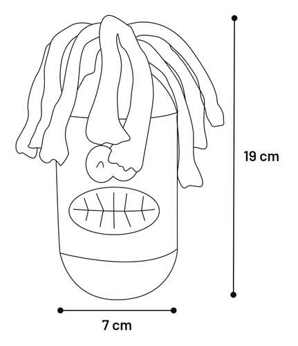 צעצוע לכלב JONAS פיקי חבל אדום 19 ס