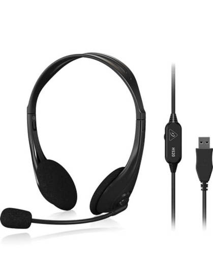 אוזניות סטריאו USB עם מיקרופון