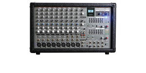 מיקסר מגבר 2x400W RMS עם 10 כניסות נגן/מקליט USB