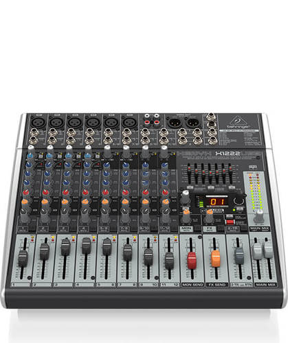 מיקסר 14 כניסות כרטיס קול ואפקט לשירה XENYX X1222USB