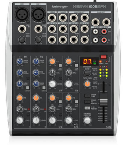 מיקסר 10 כניסות ואפקט שירה XENYX 1002SFX