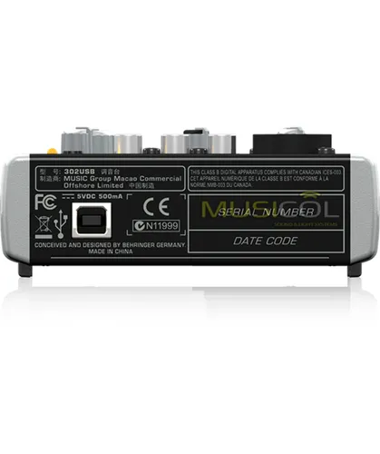 מיקסר מיני עם כרטיס קול XENYX 302USB