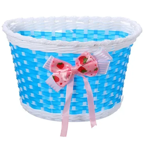 סלסלת פלסטיק לאופני ילדים - כחול