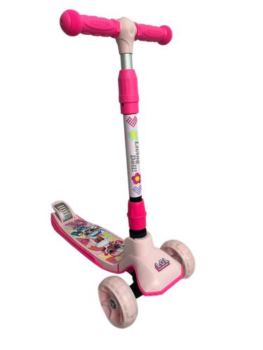 קורקינט 3 גלגלים ורוד LOL