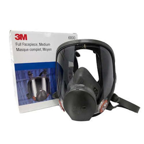 מסכת גז לשימוש עם 2 מסננים, דגם 3M 6800 למגוון יישומים