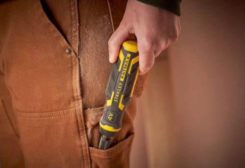 מברג חשמלי נטען 4V+מטען + 6ביטים כולל מאריך ומתאם STANLEY