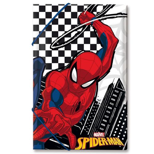 תיקיית דפים עם גומי עשוי PP קשיח - ספיידרמן