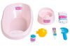 אמבטיה לבובה וסיר לילה עם 5 אביזרים נלווים 